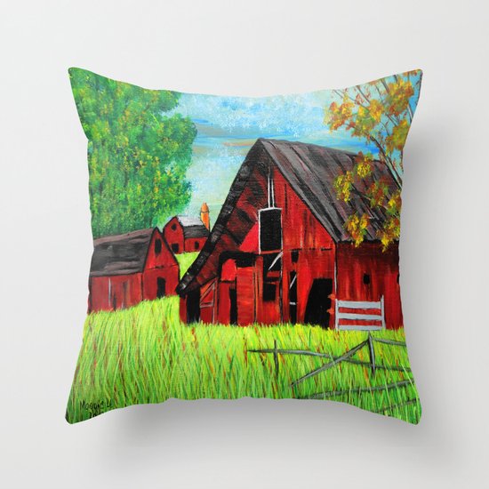 Old Farm 2 Throw Pillow