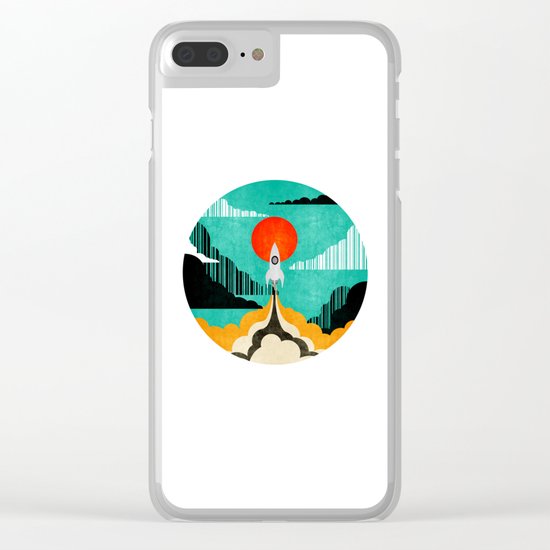 Spaceship C Clear iPhone Case