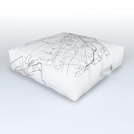 Ibiza White Map Outdoor Floor Cushion