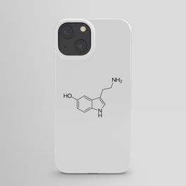 Serotonin Molecule iPhone Case