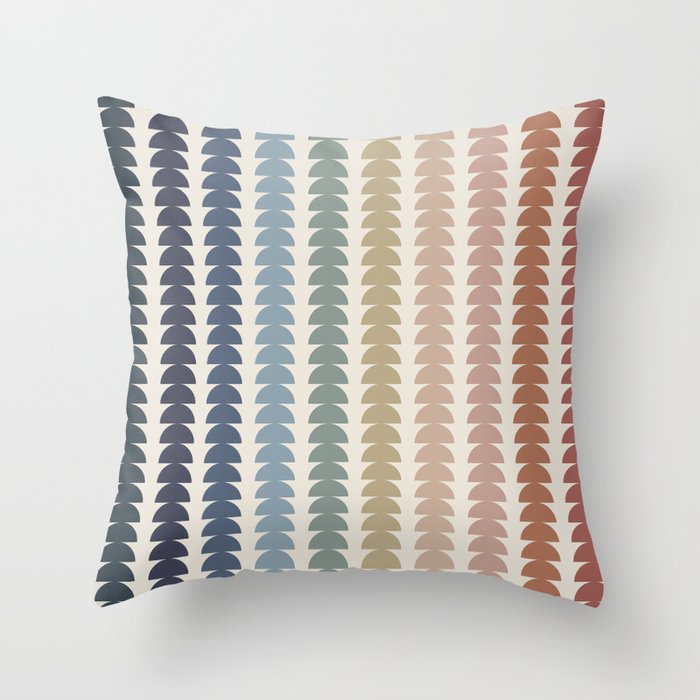 Maude Pattern- Vintage Multicolor Throw Pillow