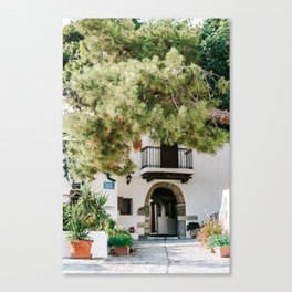 Greek Overgrown Town | Street Photography in the Mediterranean Island of Naxos | Travel & Culture  Canvas Print