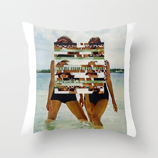 Bee Keen E. Gurls Throw Pillow