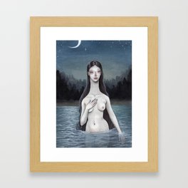 The Lady Of The Lake Framed Art Print