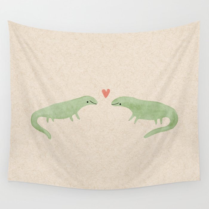 Lizard Love Wall Tapestry
