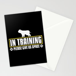 Dog In Training Please Give Us Space Stationery Card