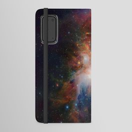 infrared view of the Orion Nebula Android Wallet Case