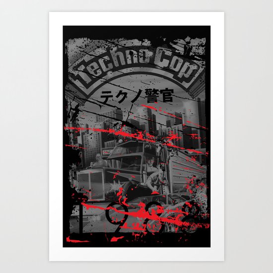 Techno Cop Art Print
