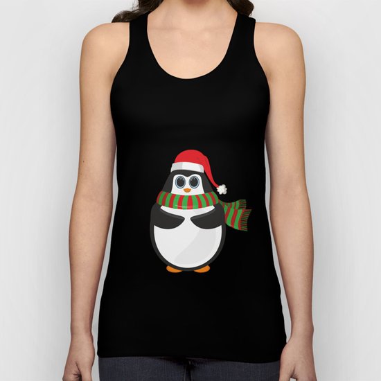 Christmas Penguin Unisex Tank Top