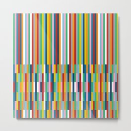 Brick Columns Metal Print | Columns, Stripe, Project, Pattern, Blocks, Bright, Rainbow, Digital, Strips, Rainbows 