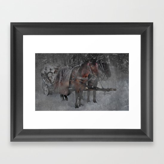 Those wild winter days Framed Art Print