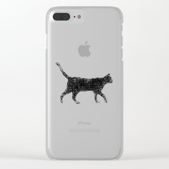 Dust kitten Clear iPhone Case