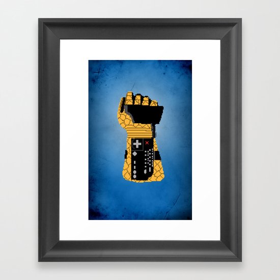 Power Glove Love: The Thing Framed Art Print