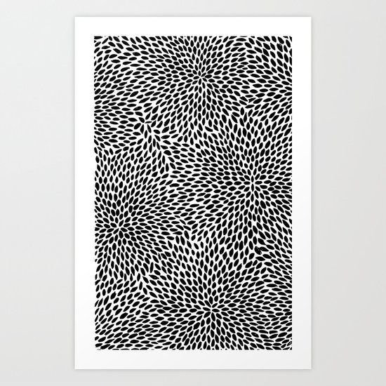 NO QUIETUDE B&W Art Print
