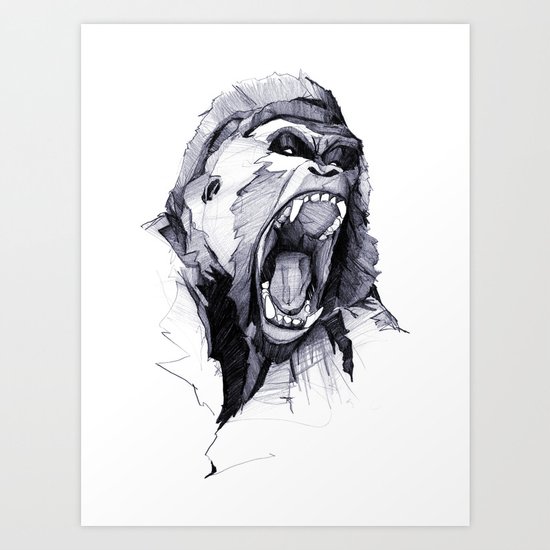 Wild Rage Art Print
