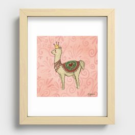 Regal Llama Recessed Framed Print