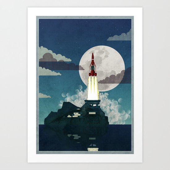 Tracy Island Art Print