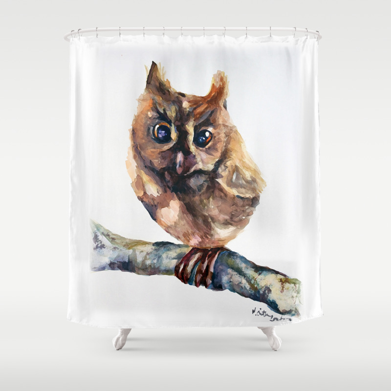 Watercolor Baby Owl Woodland Animals Nursery Collection Shower