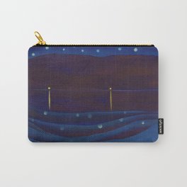 Starlight Night, Lake George, New York landscape painting by Georgia O'Keeffe Carry-All Pouch | Lakegeorge, Starlight, Newyork, Vermont, Newhampshire, Stars, Hudsonriver, Bluesky, Adirondacks, Newengland 