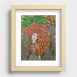 walking with butterflies Recessed Framed Print