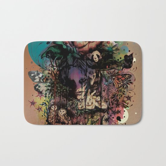 Fauna and Flora Bath Mat