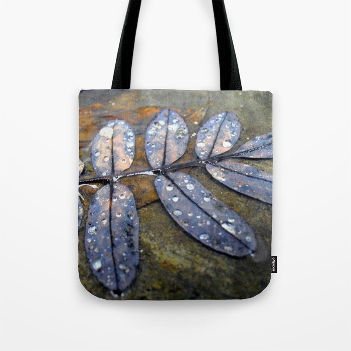 Rainy Leaves Tote Bag