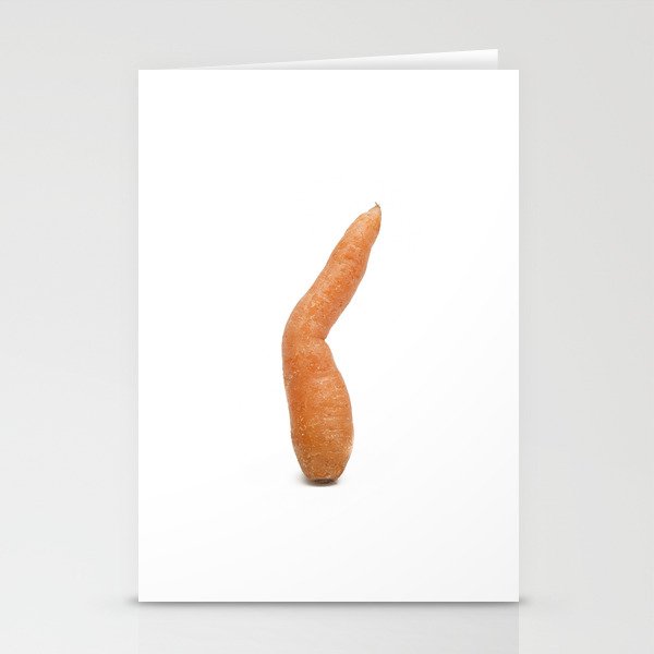 ugly fruits - crooked carrot Stationery Cards