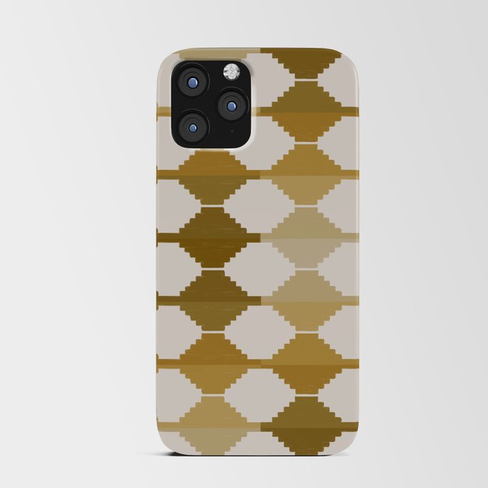 Retro Yellow Ombre Ethnic Kilim iPhone Card Case