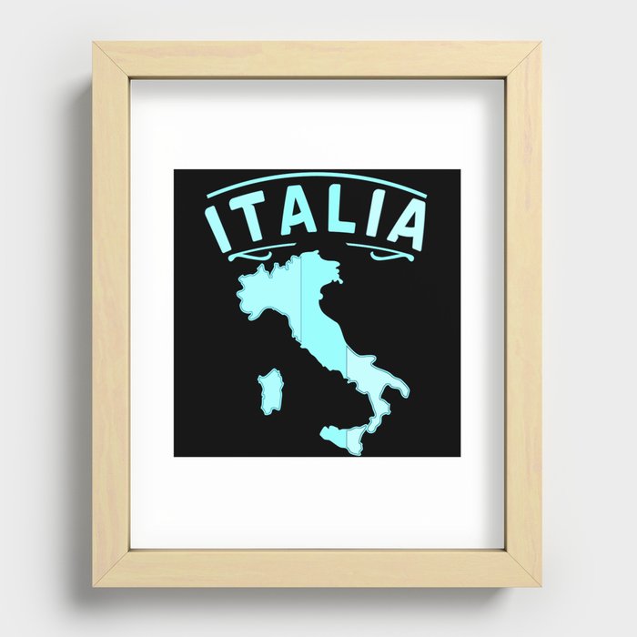 Italy italian gift italiana Country Recessed Framed Print