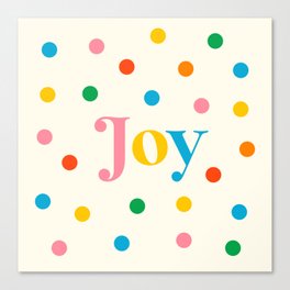 Joyful Dots Canvas Print