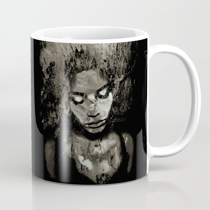 Melancholy and the Infinite Sadness Black and White Coffee Mug