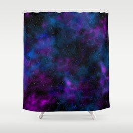 Space beautiful galaxy starry night image Shower Curtain