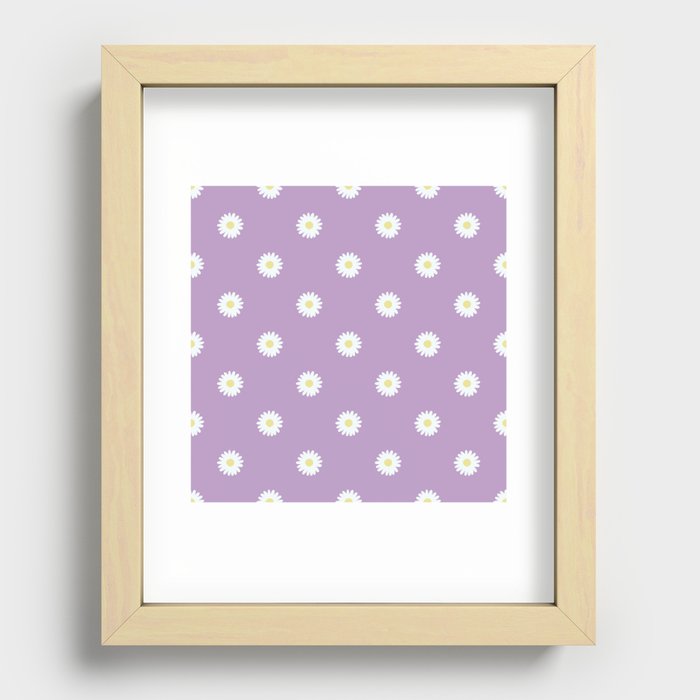 Small daisy pattern 7 Recessed Framed Print