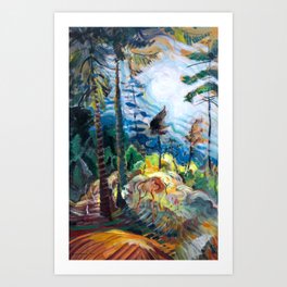 Emily Carr - British Columbia Landscape - Canada, Canadian Oil Painting - Group of Seven Art Print