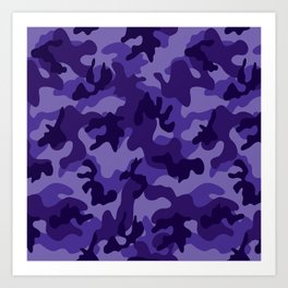 Camouflage Military Camo Army Hunting Art Print
