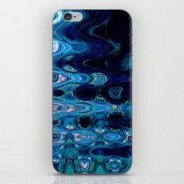 Psychedelic Bubble in Blue iPhone Skin
