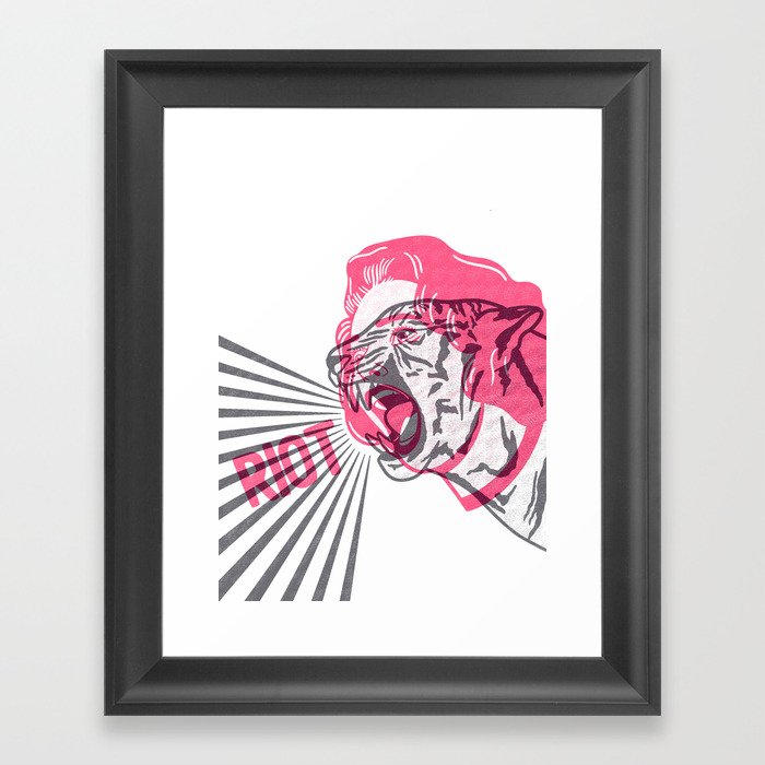 Retro Riot Framed Art Print