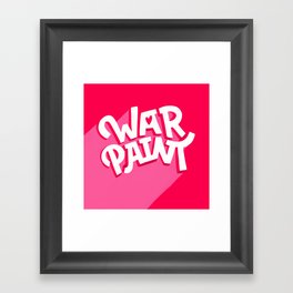 war paint Framed Art Print