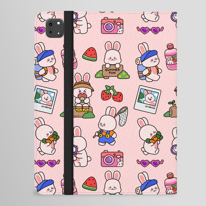 Bunny Summer Adventure iPad Folio Case