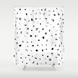 Plankton tow silhouettes Shower Curtain