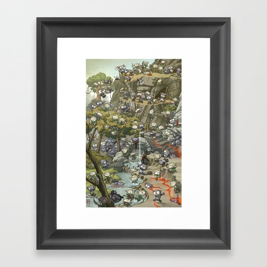 Pointy Death Framed Art Print