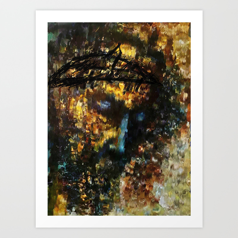 Jesus Christ Abstract Painting Art Print By Kartrtick101 Society6