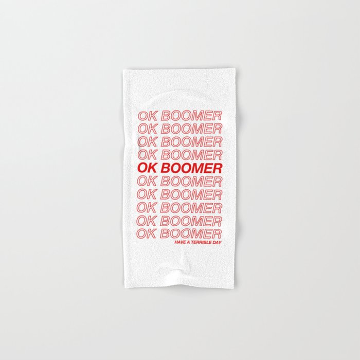 OK Boomer Hand & Bath Towel
