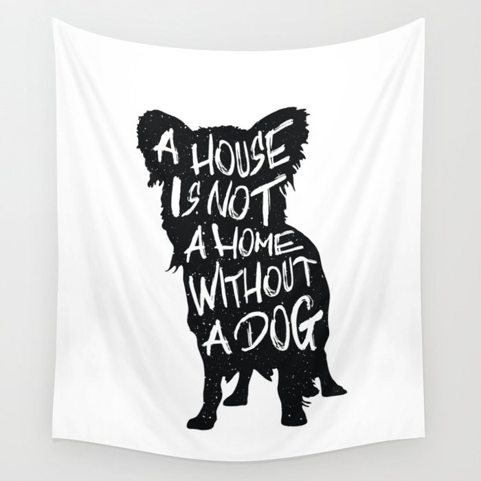 a house is not a home without a dog pillow