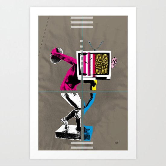 Diskus TV 2 Art Print