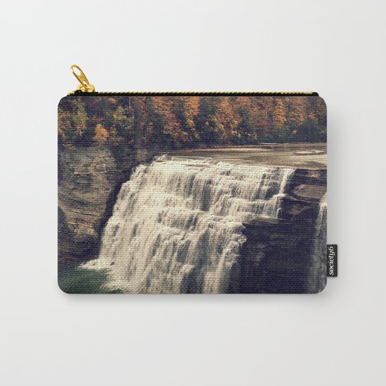 Waterfall in autumn Carry-All Pouch