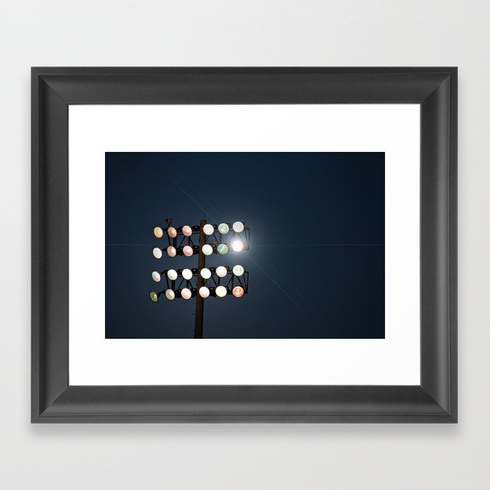 Beneath Friday Night Lights Framed Art Print