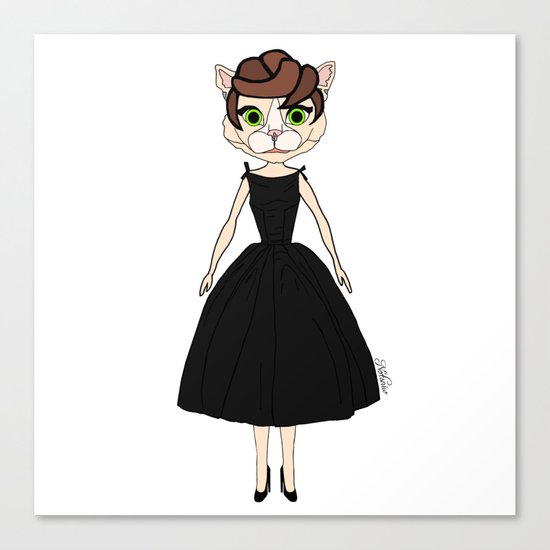 Audrey Cat Canvas Print