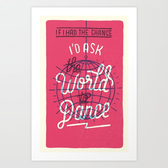 Dancing With Myself Art Print
