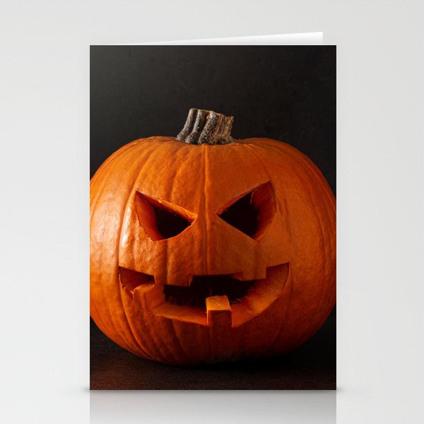 Carved Halloween Pumpkin  Stationery Cards